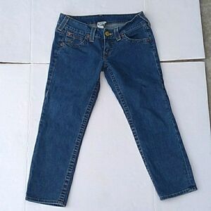 True Religion Crop Jeans Size 28